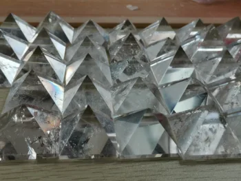 Prírodná Biela Jasný Kremeň Pyramídy Crystal Čakier Reiki Liečenie Domova