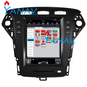 Android Vertikálne obrazovke car audio MP3 prehrávač Pre Ford-mondeo /fusion mk4 2007-2011 GPS navigácie auta stereo prehrávač multimediálnych súborov
