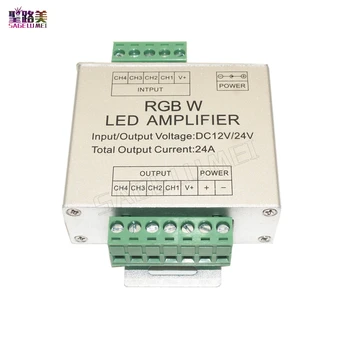 RGBW LED / RGB Zosilňovač DC12V - 24V 24A 3CH 4CH Výstup RGBW/RGB LED Pásy Napájanie Repeater Konzoly Radič Pre led pásy svetla