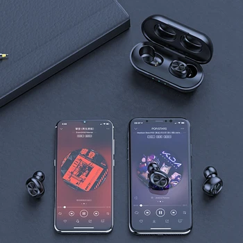 Sylas TWS Bluetooth Bezdrôtové Slúchadlá Touch Ovládania Slúchadlá Xiomi Nepremokavé Športové Slúchadlá 9D Stereofónnej Náhlavnej súpravy Pre Huawei