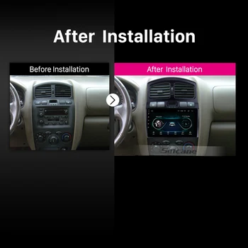 Seicane Pre 2005-Hyundai Klasické Santa Fe Android 8.1 Auta GPS Navigácie Headunit prehrávač Podpora DVR Spätné Kamery WIFI
