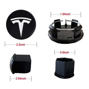 Pre Tesla Koliesko, Kryt Výbava Náboj Kolesa Spp Držiak Pre Tesla Model S 3 S X Koliesko Príslušenstvo Auto Hub Kryt Znak, Odznak + Očko Matica Zahŕňa