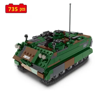 Vojenské Série WW2 Armády M113 obrnený transport vozidla Zbrane Príslušenstvo DIY model Stavebné bloky, Hračky, Darčeky