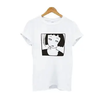 Letné Lumbálna Feministické T-Shirt Biela Čierna Grafické Tričko Krátky Rukáv Harajuku Top Tričko Bavlna Tee Tričko Femme Camiseta