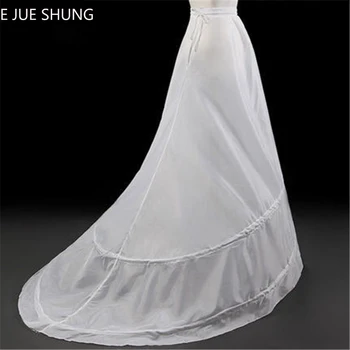 E JUE SHUNG 2 obruče A-line Svadobné Spodnička Krinolína Sklzu Underskirt Pre Svadobné Šaty Svadobné Accessorie