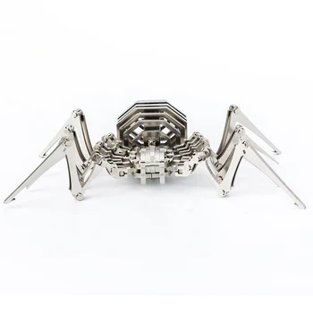 Spider 3D Oceľovou Pohyblivosť Kĺbov Miniatúrny Model Súpravy, Puzzle, Hračky pre Deti, Vzdelávacie Chlapec Spojov Hobby Budovy