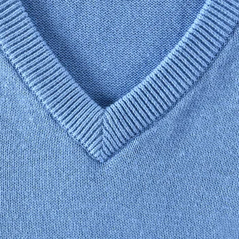 Nová značka Taliansko štýl bez rukávov bavlna sveter mužov tvaru pevné béžová svetre muž slim voľný čas módna vesta pánska chandail