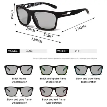 YAMEIZE Mužov Photochromic Polarizované slnečné Okuliare, Športové Okuliare Chameleon Farby Proti Oslneniu Jazdy Slnečné Okuliare Ženy Gafas