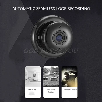 V380 Wifi 1080P Bezdrôtové Kamery CCTV Infračervené Nočné Videnie Pohybu Detectection 1.44 mm 3D 360 Stupeň CS Fisheys Objektív Č Nevidiacich