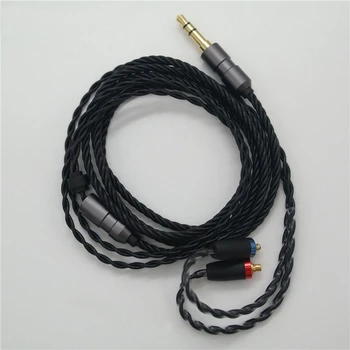 4-strand skrútený kábel MMCX mobilného telefónu headset MP3, slúchadlový kábel pre Shure SE535 SE846 UE900 XBA-A3 A2 H2 3 TK200