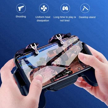 Pre Pubg Radič L1R1 Strelec Gamepad Mobilný Herný ovládač Chlapec získanie Kontroly Ovládač pre iPhone a Android s Ventilátorom