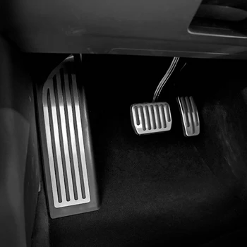 Zliatina hliníka Nožný Pedál pre Tesla Model 3 2016 - 2020 Urýchľovač plynné Palivo Brzdový Pedál Zvyšok Pedál Podložky, Rohože Kryt Auto Styling