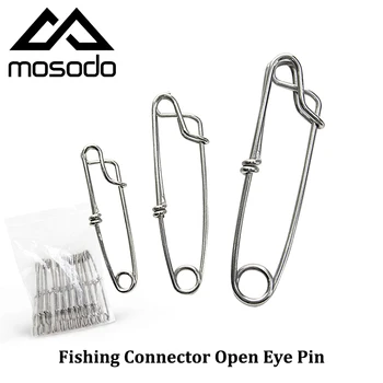 Mosodo 10pcs/veľa Rybárskych Konektor Neotáča Interlock Pin Modulu Koľajových Otočný Pre Fishhook Lákať Rybárske Náčinie, Doplnky