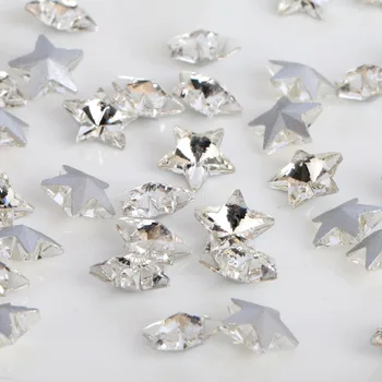 100ks/kategória 6-10 mm pointback star kamienkami sklo nášivka kamienkami crystal pre DIY Hot-Fix vyšívanie, oblečenie, doplnky
