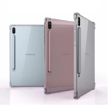 Funda Samsung Galaxy Tab S7 11 12.4 2020 SM-T870 SM-T970 Shockproof Mäkké Silikónové Shell Transparentné TPU Airbag Ochranné Coque