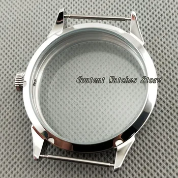 42mm Nerezové Náramkové hodinky Prípade Fit 6497/6498 Seagull ST36 Mechanické Hodinky Shell