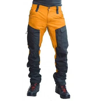 Pánske Colorblock Nohavice Slim Športové Nohavice Módne Bežné Nohavice Multi-vrecko Nohavice so Zipsom