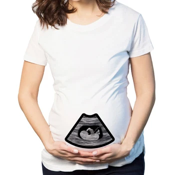 Letné Materstva, Tehotenstva T Shirt Ženy Cartoon Dieťa Tlač Krátky Rukáv Mama Tehotná, Šaty, Topy Plus Veľkosť