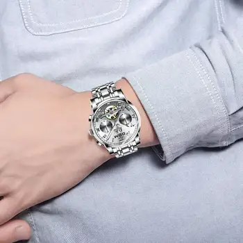 Mechanické Hodinky Šport DOM Sledovať Mužov Nepremokavé Hodiny Mens Značky Luxusné Módne Náramkové hodinky Relogio Masculino M-75D-7M