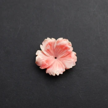 (10pieces/lot) Vyrezávané 30 mm Kvety Priestor diely DVOJITÉ Farby Umelé Coral poznatky pre Šperky robiť