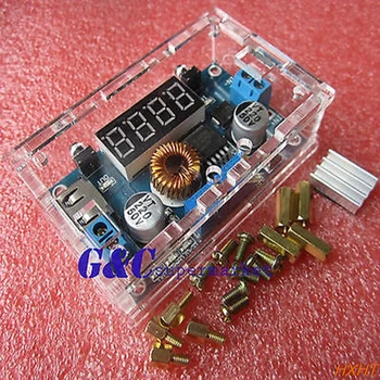 5A CC CV LED Jednotky Lítium-nabíjačka Power Step-down Modul W/ W USB/ Shell diy elektroniky