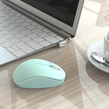 SeenDa 2.4 G Bezdrôtová Myš pre Notebook Ploche Tichý Mouses Prenosné Stlmiť Myši na Notebook Mini Myš Počítač 1600 DPI Mause