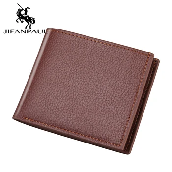 JIFANPAUL 2020 nové pánske krátke peňaženky business lístok peňaženka peňaženky farbou peňaženky ultra-tenké pánske peňaženky