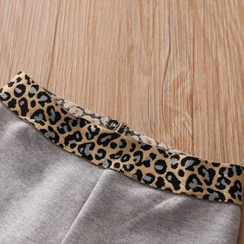 Dieťa Leopard Pás Legíny Nový Príchod 2021 Jeseň Nové Dievčenské detské Oblečenie Móda Roztomilý detský Slim Nohavice