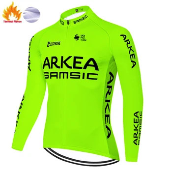 ARKEA mayot ciclismo hombre Zimné Thermal Fleece Cyklistické Oblečenie Bicykli s dlhým rukávom tenue cycliste homme pro team 2020