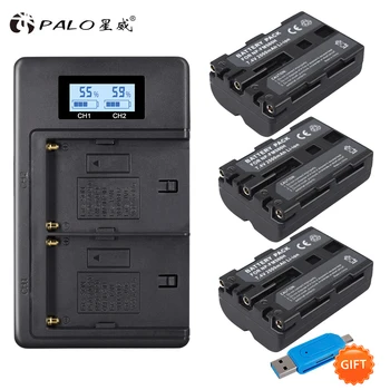 NP-FM500H NP FM500H Nabíjateľné Batérie Fotoaparátu&Duálny USB Nabíjačka pre Sony A57 A65 A77 A99 A350 A550 A580 A900