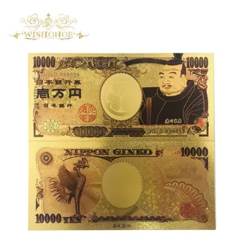 10pcs/veľa Nový Dizajn Japonsko Zlato, Bankovky 5 000 Eur Jpy Bankoviek v 24k Zlatom Zlaté Peniaze Na Zbierku