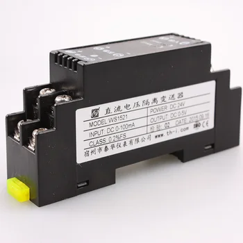 DC napätie prúd Konvertor Single Vstup a Výstup 0-10V 4-20mA Signál Snímača Izolácie Analógový Modul na DIN lištu