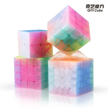 Qiyi Jelly puzzle Série 2x2 3x3 4x4 5x5 Pyramídy SQ1 Scorpion Keychain magické kocky Candy fidget hračky pre deti Grownups