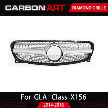 GLA X156 diamond mriežka tuning dielov na Mecedes GLA X156 Prednej maske Silver Black X156 GLA250 GLA220 GLA200 GLA260