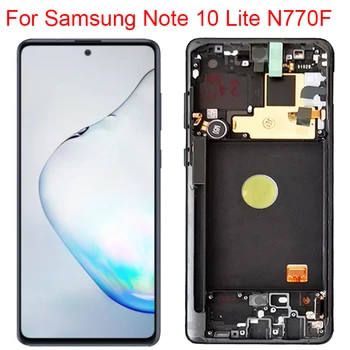 Testované N770F LCD Pre Samsung Galaxy Note 10 Lite Displej S rámikom Super AMOLED Note10 Lite SM-N770F/DS Dotykový LCD Displej Časti