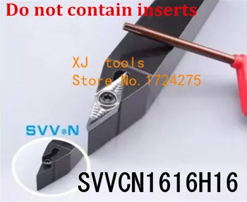 SVVCN1616H16 16*16 mm Kovové Sústruh Rezné Nástroje Sústruh Stroj CNC Sústružníckych Nástrojov na Vonkajšie Sústruženie Držiaka Nástroja S-Typ SVVCN