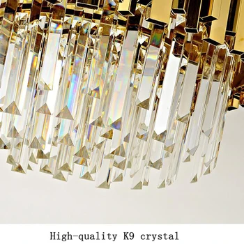 Jmmxiuz nové luxusné krištáľový luster osvetlenie moderné lampy, obývacia izba jedáleň zlato kristallen kroonluchter LED svetlá
