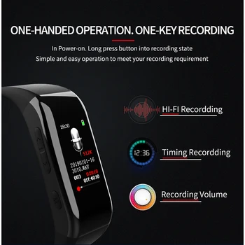 2019 nový Prenosný MP3 Prehrávač 8GB Bluetooth Hudobný Prehrávač s hlasový záznamník, môžete počúvať hudbu smart hodinky