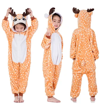 Pyžamo Jednorožec Pre Deti Baby Dievčatá Pyjamas Chlapci Sleepwear Zvierat Lev Jeleň Licorne Onesie Detský Kostým