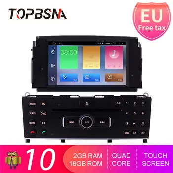 TOPBSNA Android 10 Auto DVD Prehrávač Pre Mercedes Benz C200 C180 W204 2007-2010 WIFI multimediálnu GPS Navigáciu 1 Din autorádio Auto