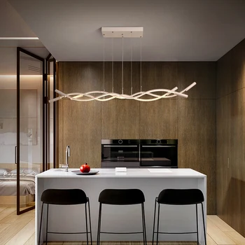 Vlna tvar moderné led luster pre jedáleň, kuchyňa, izba obchod domáce dekorácie 110-240V prívesok luster doprava zadarmo