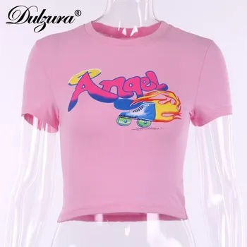 Dulzura 2019 lete ženy tričko plodín top topy tričko košele tlač topy festival strany streetwear oblečenie dámske roztomilý čaj
