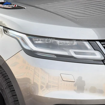 2 Ks Auto Svetlometu Odtieň Black Ochranný Film Transparentné TPU Nálepka Pre Range Rover Velar 2017 2018 2019 2020 Príslušenstvo