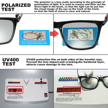 Námestie Chameleon Design, slnečné Okuliare Mužov Polarizované Photochromic Okuliare Žien, Deň&Noc Bezpečnosť Jazdy Okuliare Proti Oslneniu UV400