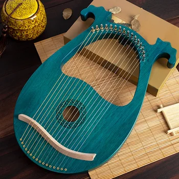 New Horúce Lýra Harfa, 16 String Mahagón Telo String Nástroj Telo Prístroja s Ladenie Kľúča a Náhradné Struny