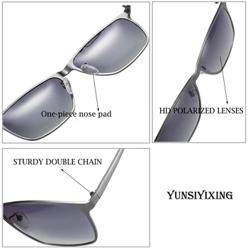 YSYX Klasické Polarizované Šošovky, slnečné Okuliare Pre Mužov Anti-Glare Jazdy Okuliare Vintage Kvalitné Slnečné Okuliare Značky Okuliarov YS6109
