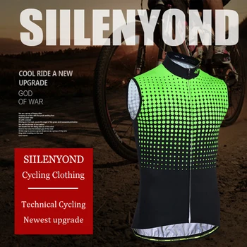 Siilenyond 2019 Múky, Zelená Cyklistický Dres Bez Rukávov Quick-Dry Horských Bicyklov, Cyklistické Oblečenie Letné Pretekársky Bicykel Nosenie