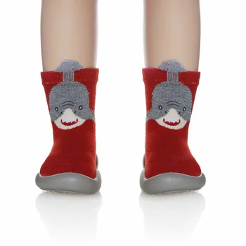 2020 Nové Dievča Chlapca, Batoľa, Anti-slip Teplé Papuče Ponožky Bavlna Topánky na Zimu Domov
