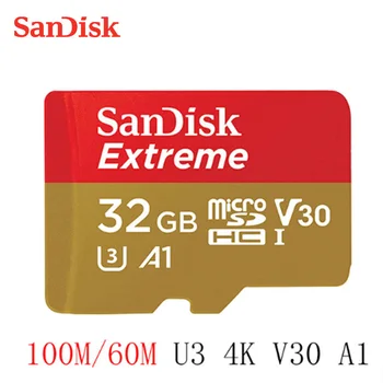 Pôvodné SanDisk Extreme Micro SD karta 32GB Class 10 U3 90MB/S 16 GB 64 GB microSD TF karta 128 GB Podpora Úradné Overenie