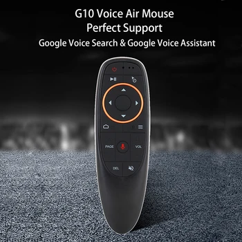 G10S Pro G10s Vzduchu Myš S Gyro Zmysel Hlasového Vyhľadávania, Diaľkové Ovládanie Mini Wireless 2.4 Ghz Smart Remote Pre X96 H96 Android TV BOX
